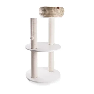 Arbre à chat blanca - double poteau - grand modèle