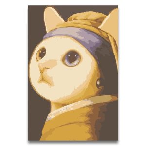 Peinture par Numéro Chat à la Perle
