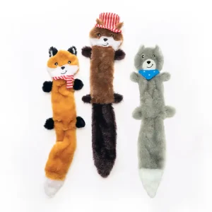 Animaux de la forêt - Peluche pour chien avec 3 choix
